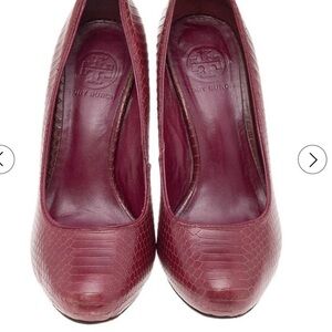 Tory Burch Women's Deep Red Heels